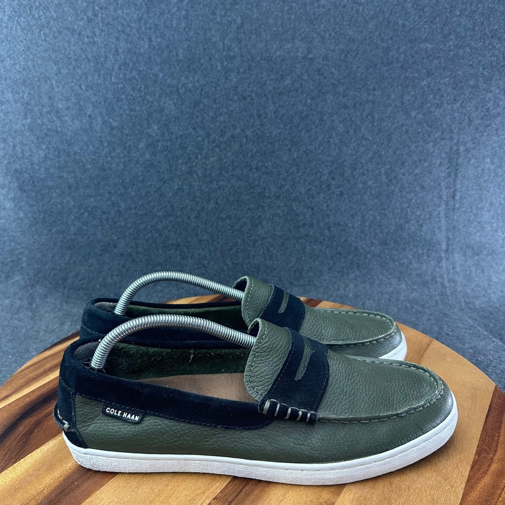 Cole Haan Nantucket Green Leather Casual Penny Loafers Mens Sz 10.5 C20618